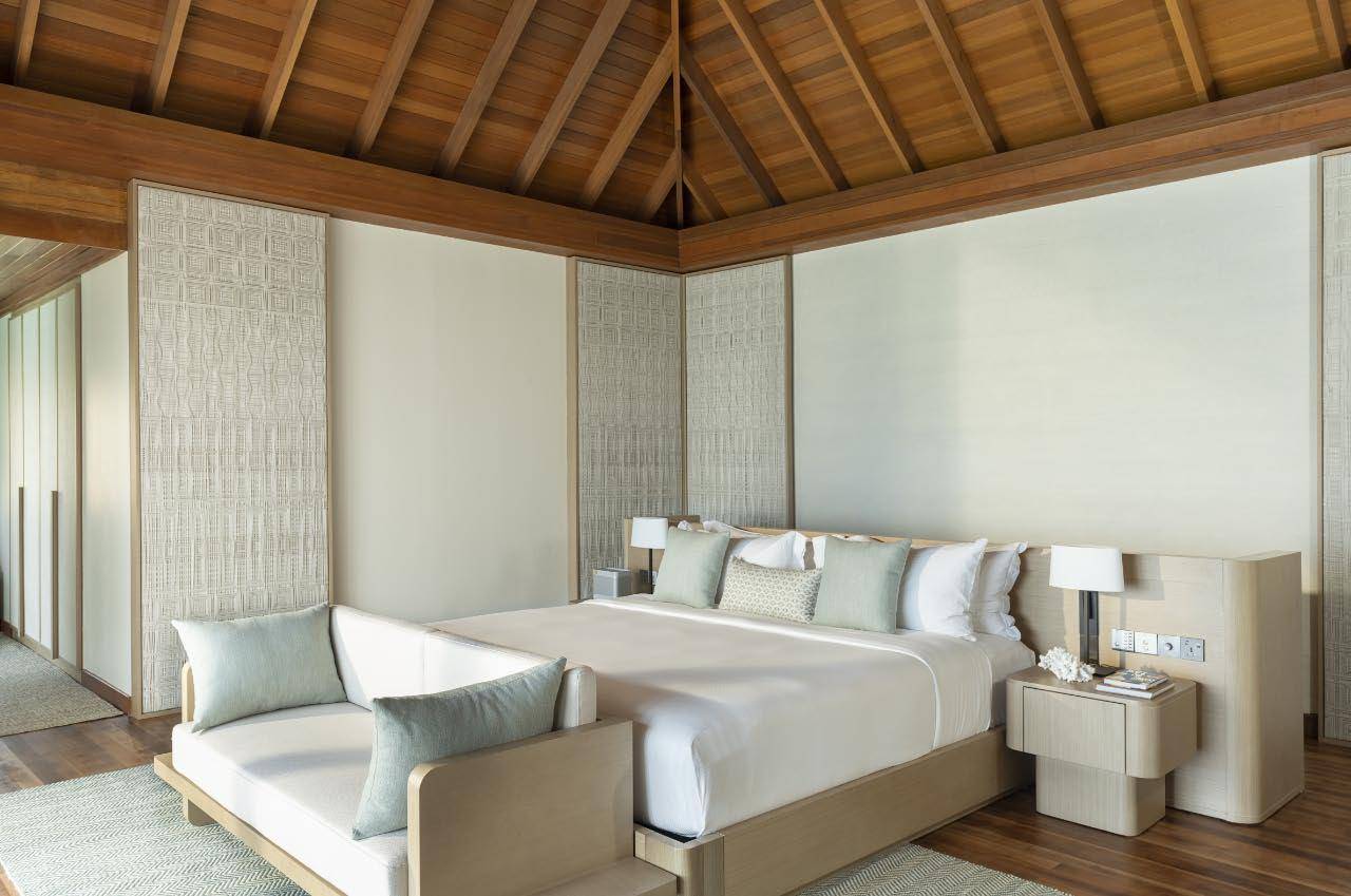 Ocean Bungalow with Pool, schlafen, Huvafen Fushi Maldives